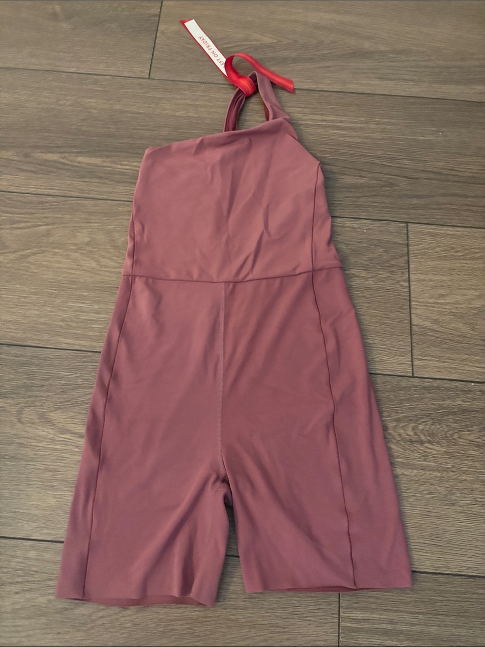 Left On Friday Mauve Halter Romper Jumpsuit